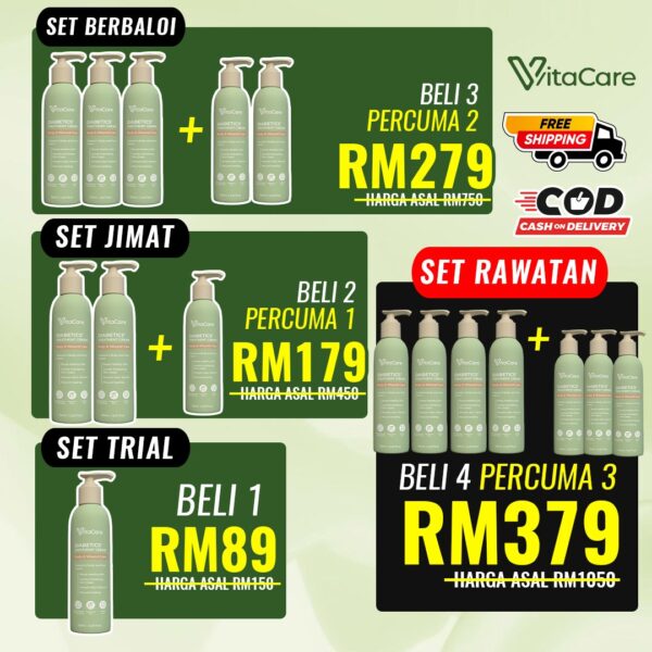VITACARE - 2 BOTOL PERCUMA 1 (Set Jimat)